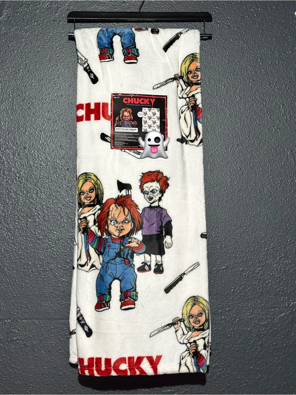 Chucky Halloween Plush Throw Blanket
